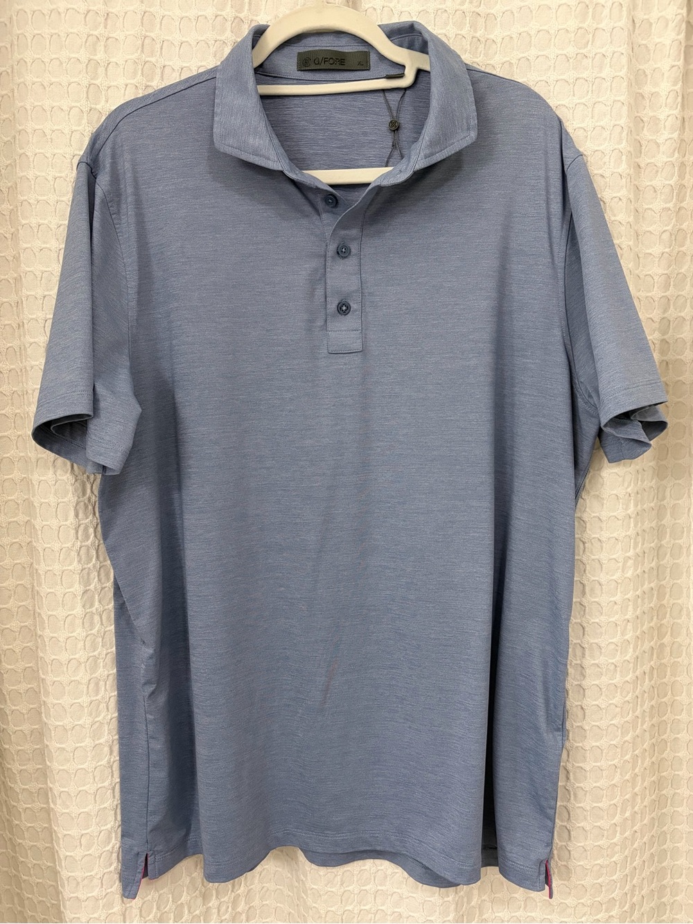 G/FORE Men's Sky Blue Performance Polo Size XL